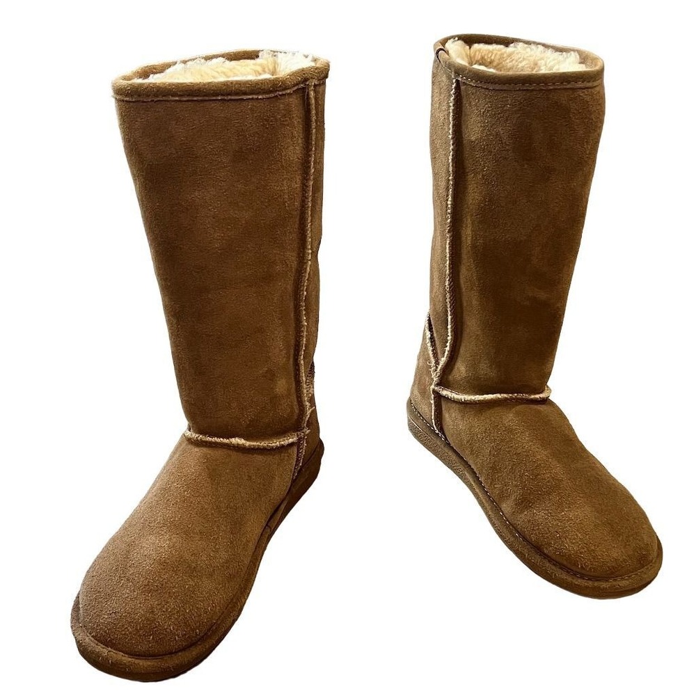 Bjorndal Women's Tall Suede Boots Brown Size 11 Winter Casual